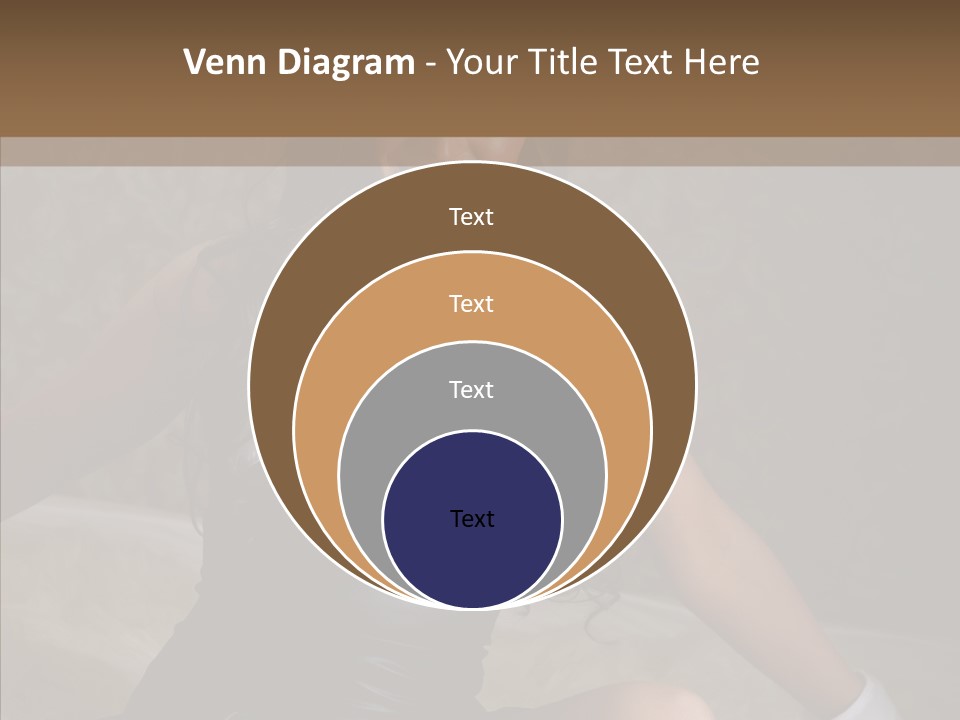 Ears Caucasian Brunette PowerPoint Template