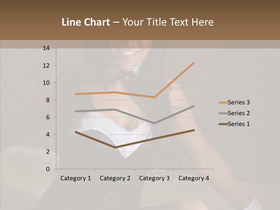 Ears Caucasian Brunette PowerPoint Template