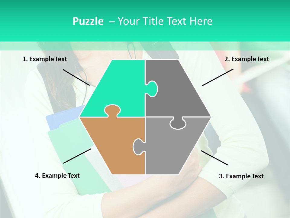 Guy Brunette Woman PowerPoint Template