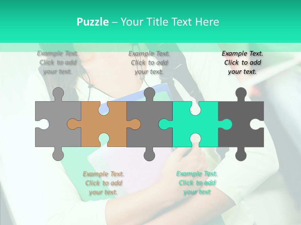 Guy Brunette Woman PowerPoint Template