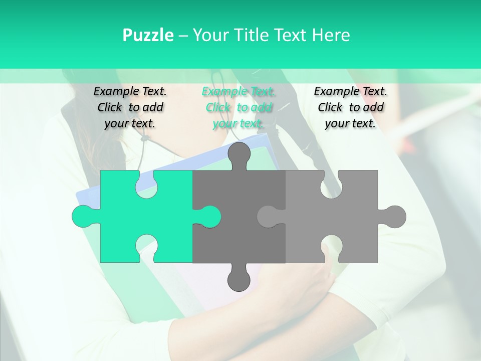 Guy Brunette Woman PowerPoint Template