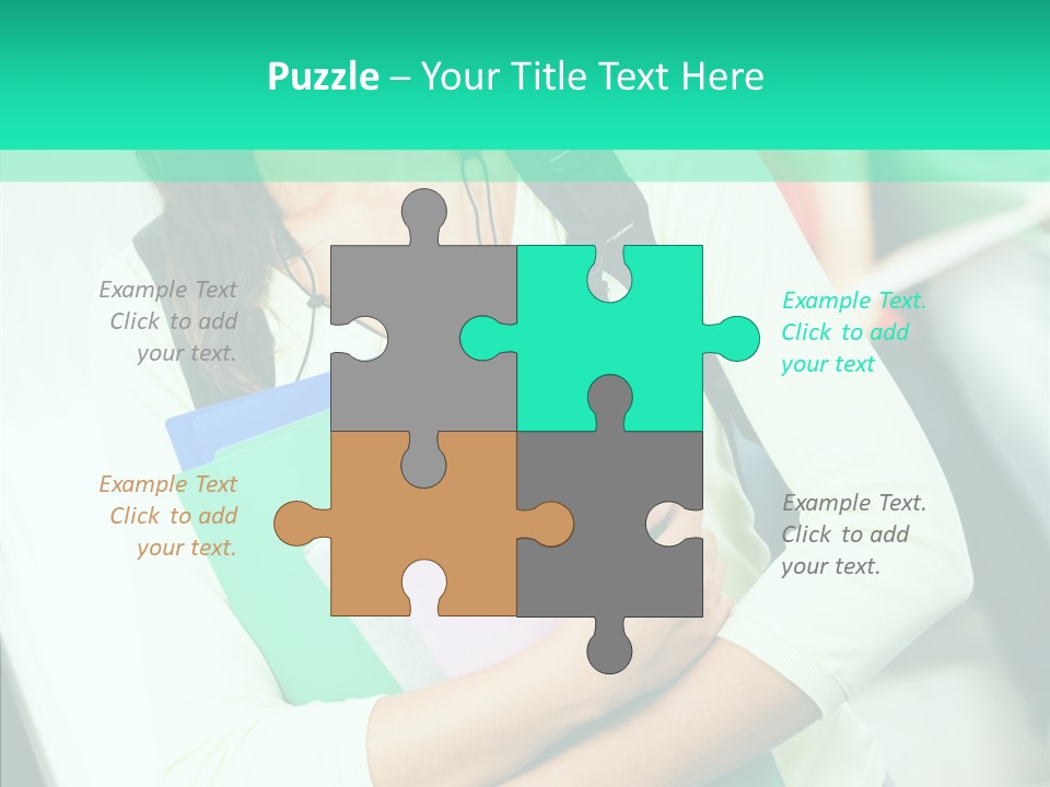 Guy Brunette Woman PowerPoint Template