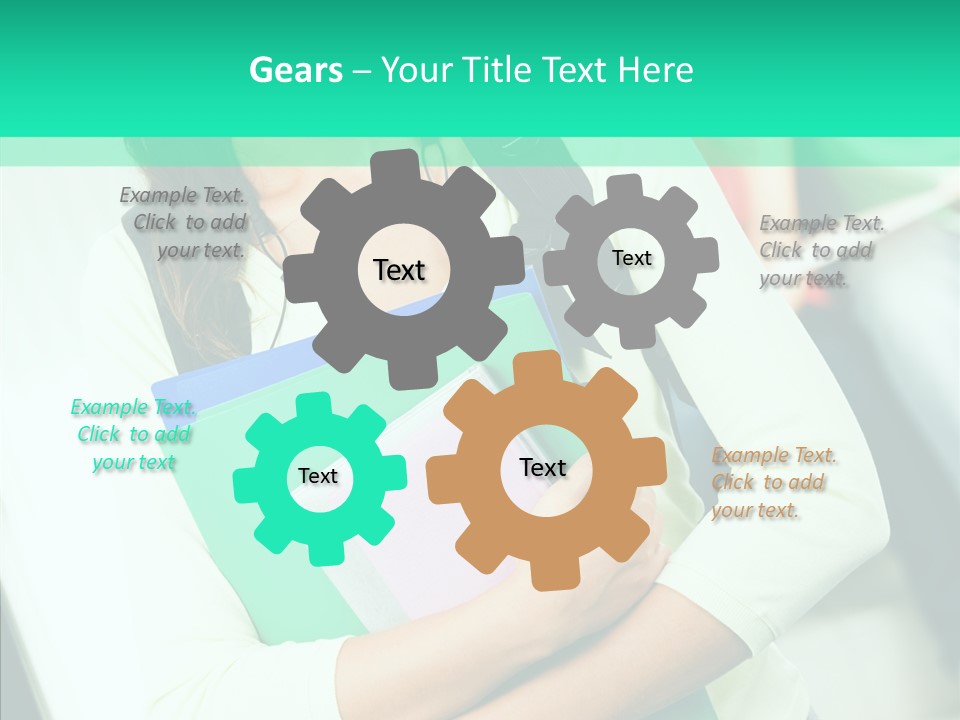 Guy Brunette Woman PowerPoint Template