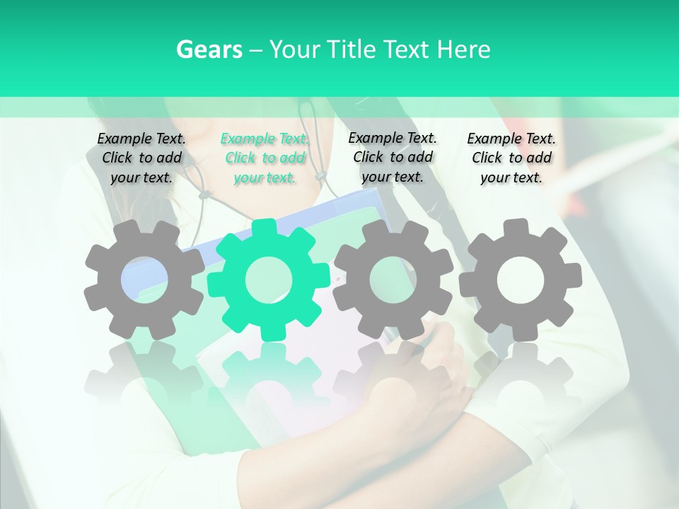 Guy Brunette Woman PowerPoint Template