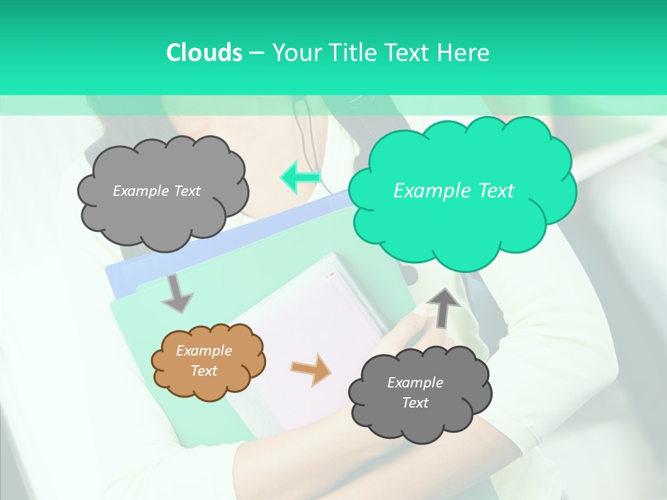 Guy Brunette Woman PowerPoint Template