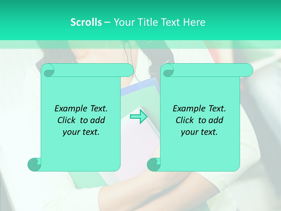Guy Brunette Woman PowerPoint Template