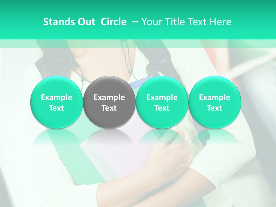 Guy Brunette Woman PowerPoint Template