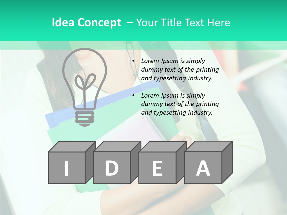 Guy Brunette Woman PowerPoint Template