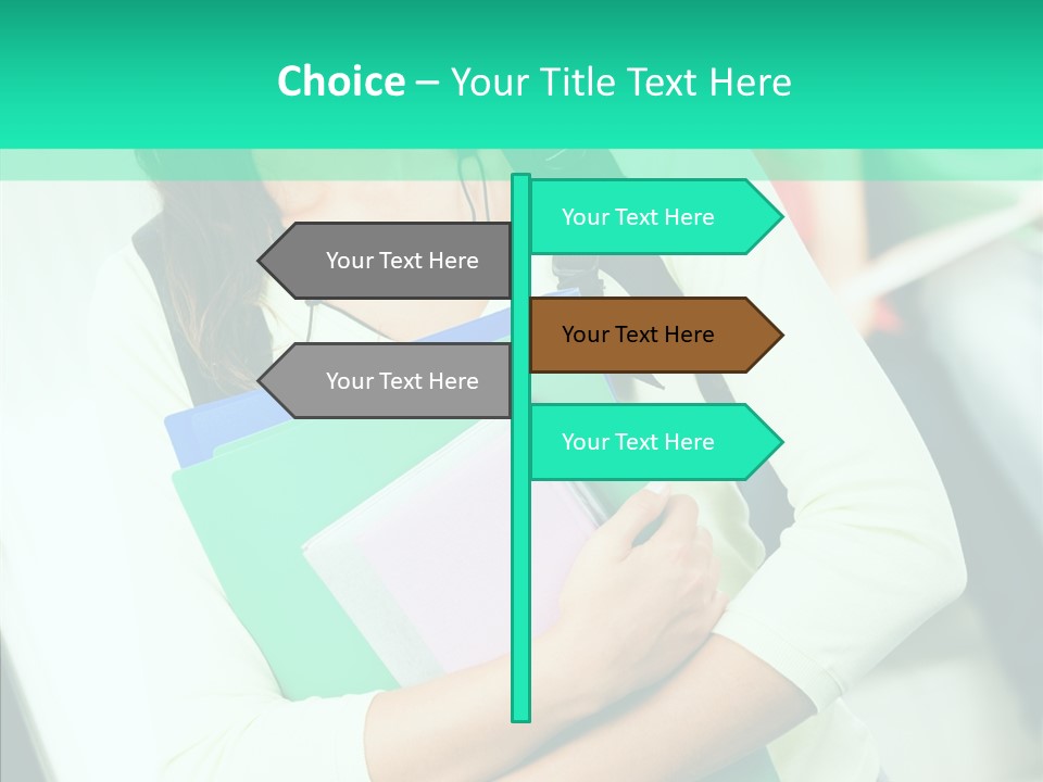 Guy Brunette Woman PowerPoint Template