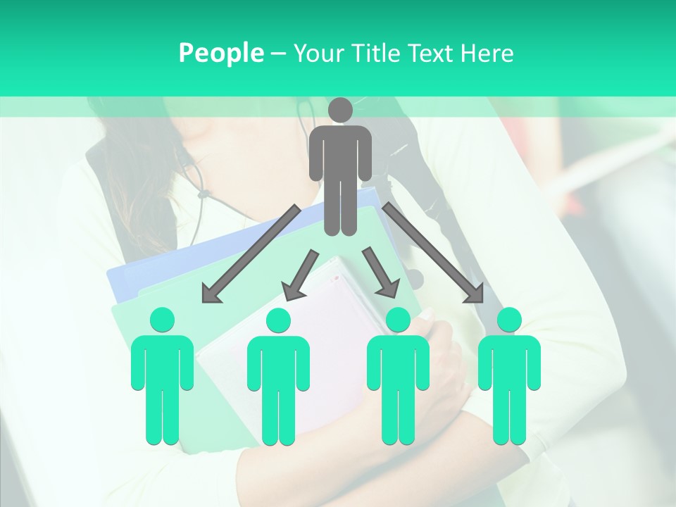 Guy Brunette Woman PowerPoint Template