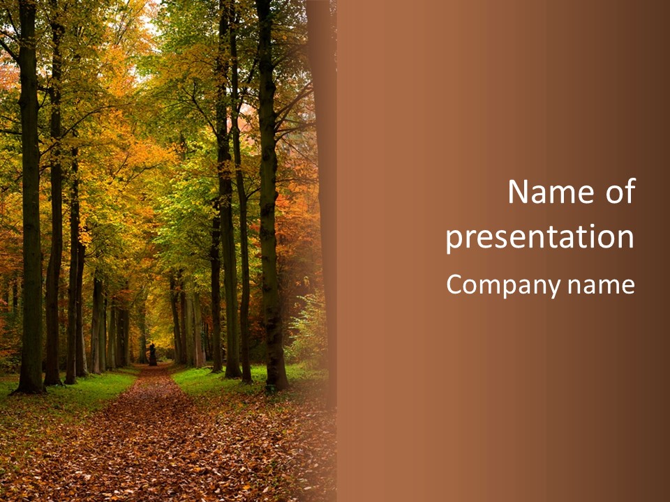 Hiking Peaceful October PowerPoint Template