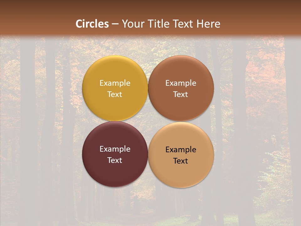 Hiking Peaceful October PowerPoint Template