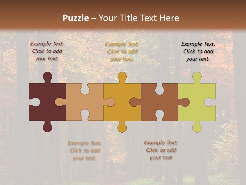 Hiking Peaceful October PowerPoint Template