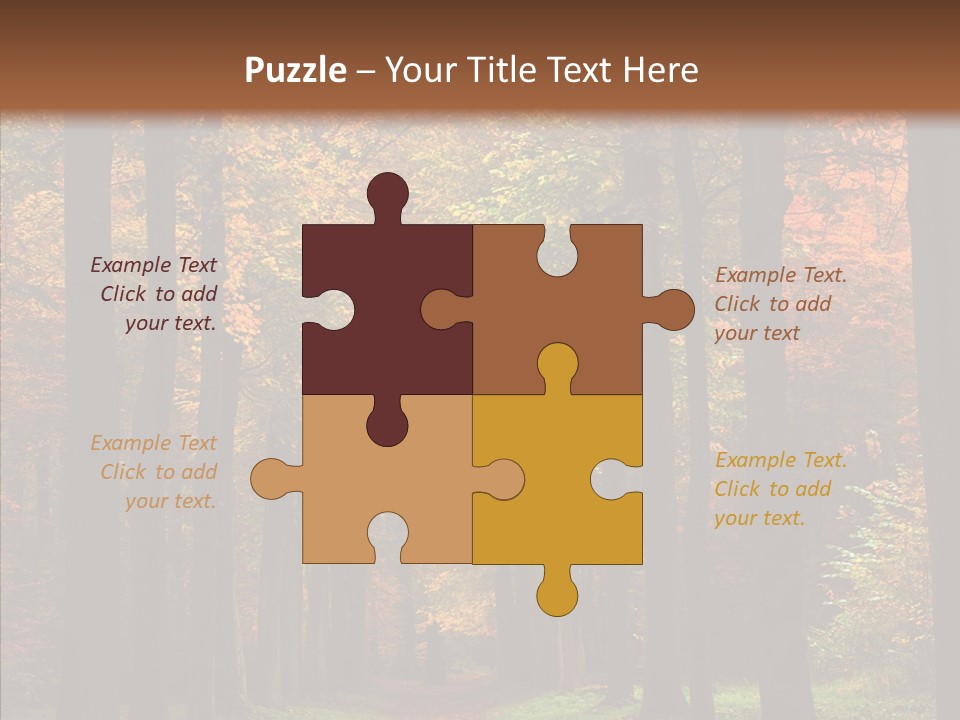 Hiking Peaceful October PowerPoint Template