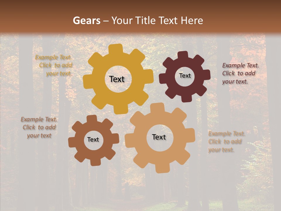 Hiking Peaceful October PowerPoint Template