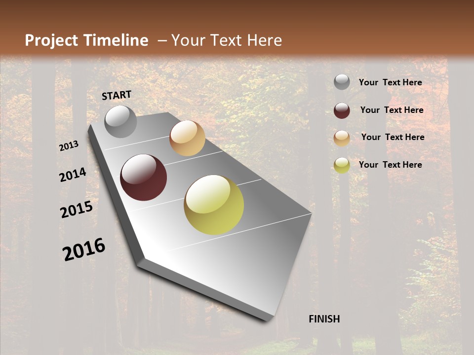 Hiking Peaceful October PowerPoint Template