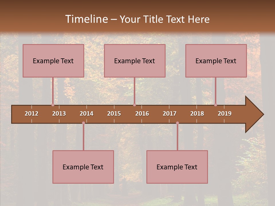 Hiking Peaceful October PowerPoint Template