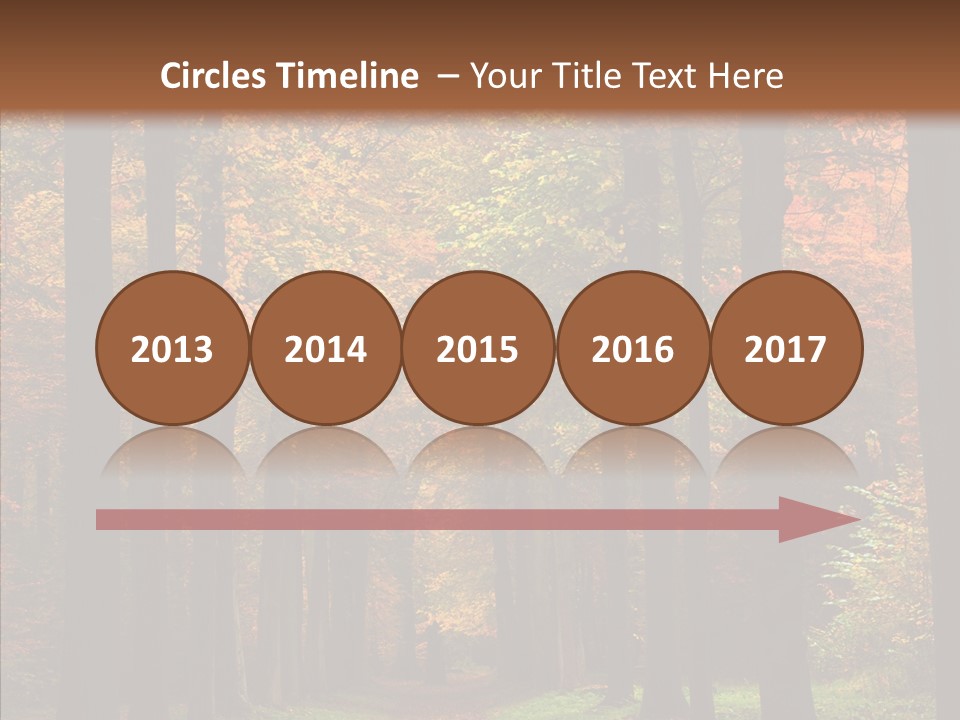 Hiking Peaceful October PowerPoint Template