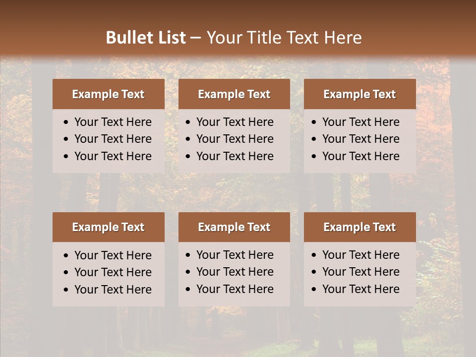 Hiking Peaceful October PowerPoint Template