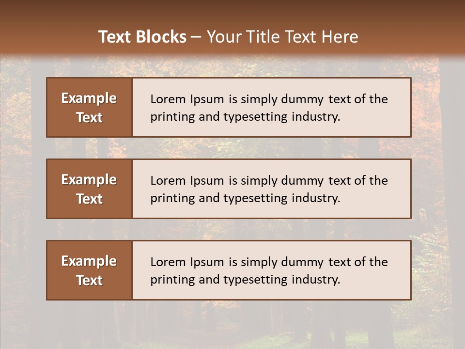 Hiking Peaceful October PowerPoint Template