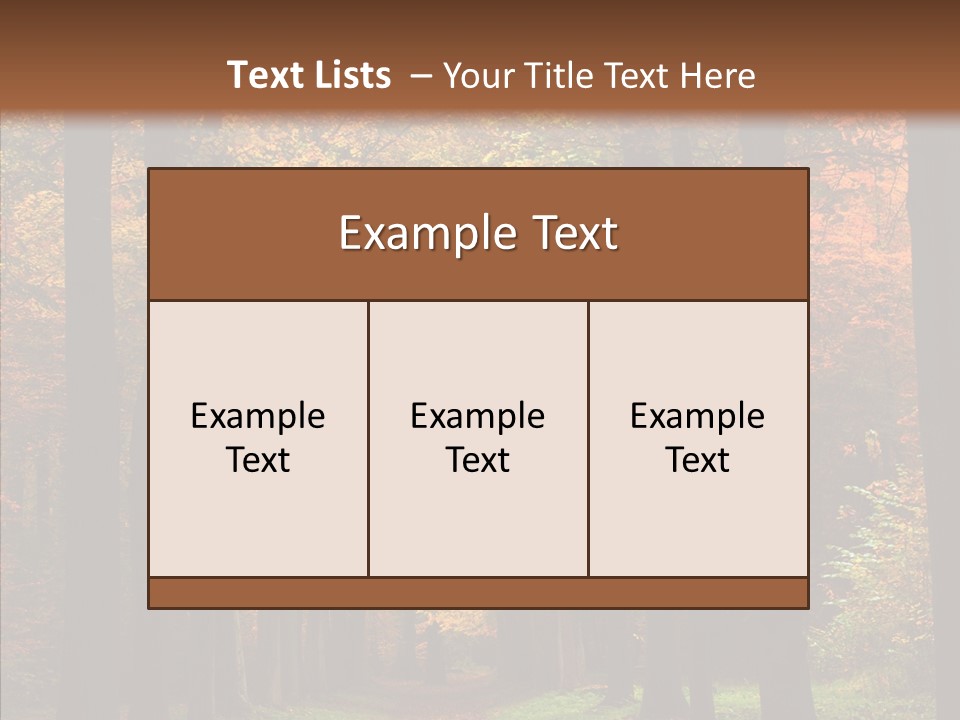 Hiking Peaceful October PowerPoint Template