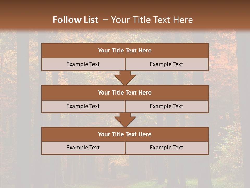 Hiking Peaceful October PowerPoint Template