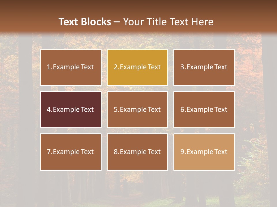 Hiking Peaceful October PowerPoint Template
