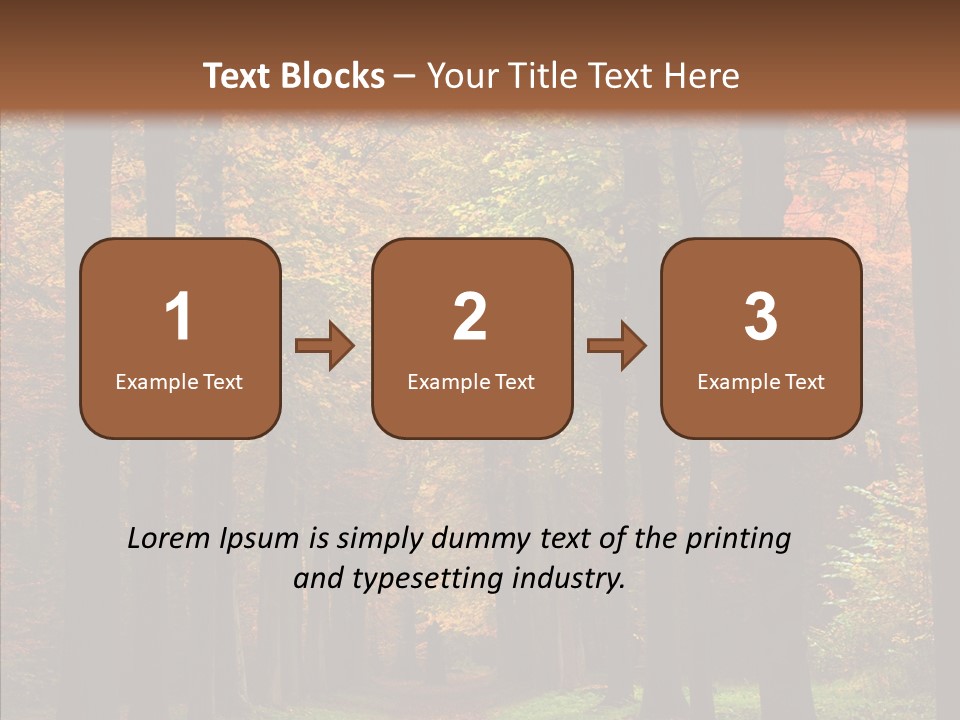 Hiking Peaceful October PowerPoint Template