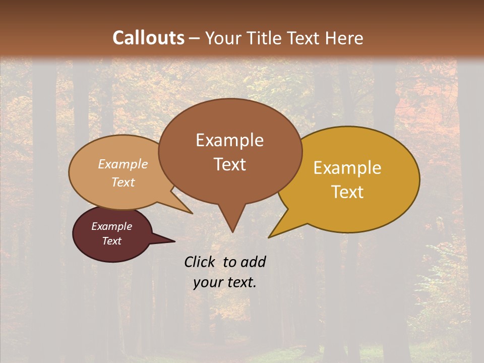 Hiking Peaceful October PowerPoint Template