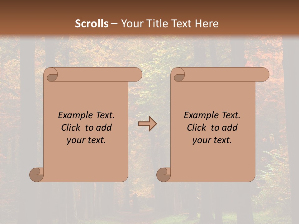 Hiking Peaceful October PowerPoint Template