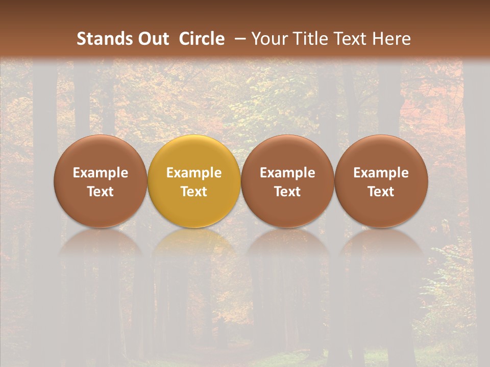 Hiking Peaceful October PowerPoint Template