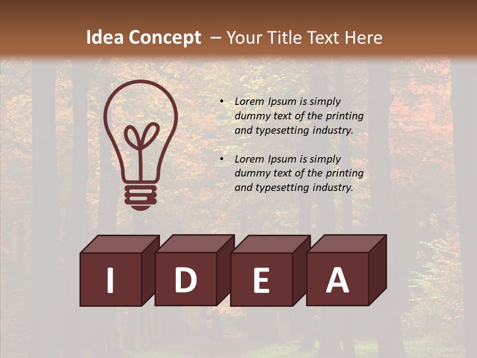 Hiking Peaceful October PowerPoint Template