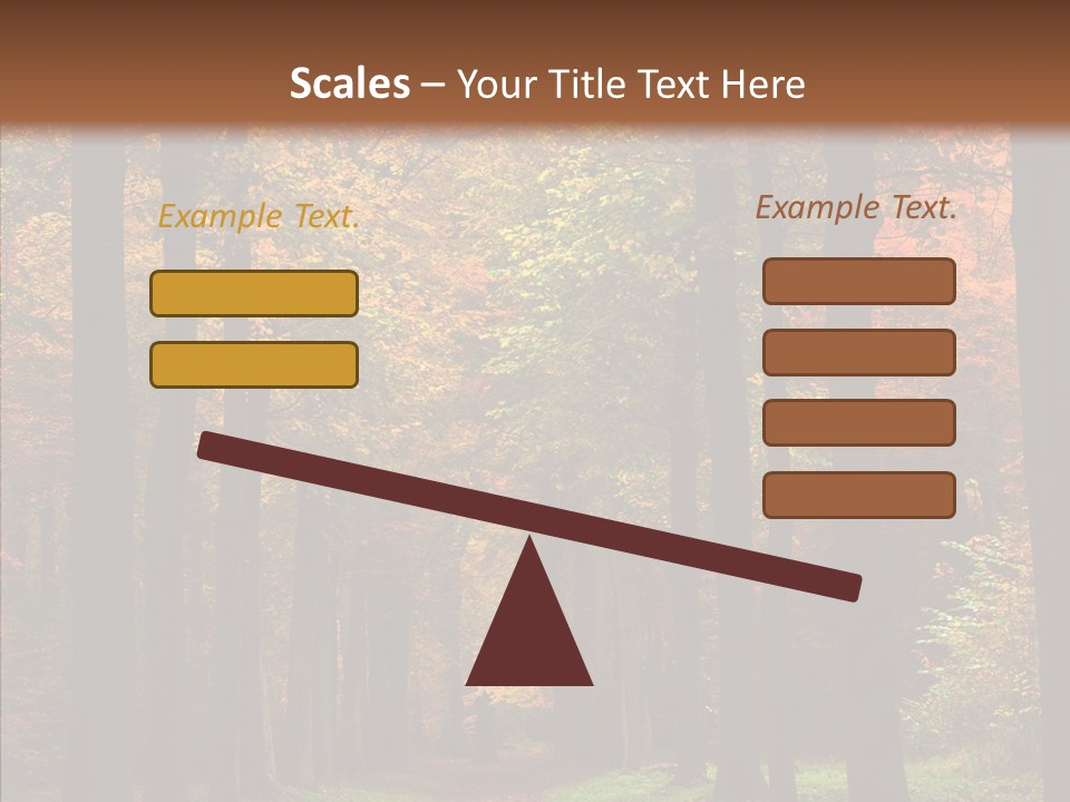 Hiking Peaceful October PowerPoint Template