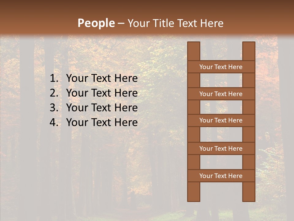 Hiking Peaceful October PowerPoint Template