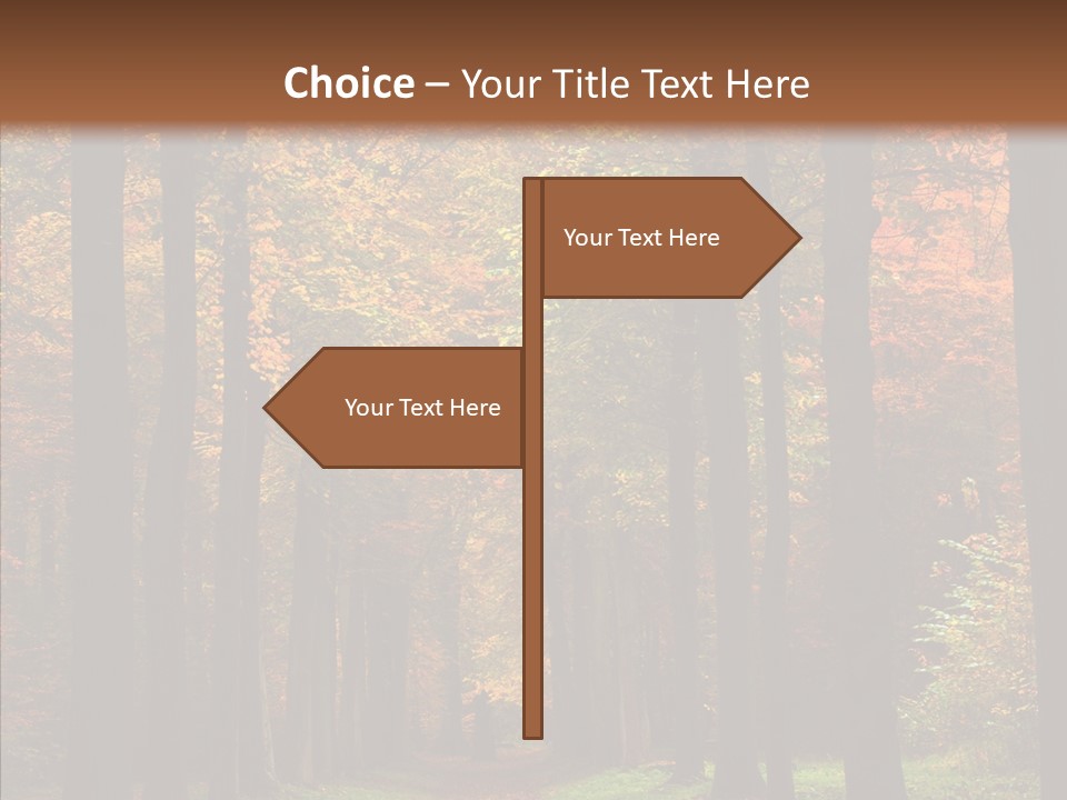 Hiking Peaceful October PowerPoint Template