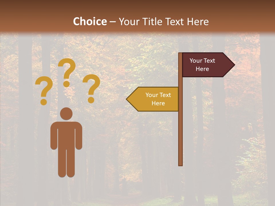 Hiking Peaceful October PowerPoint Template