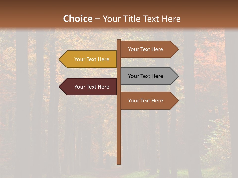Hiking Peaceful October PowerPoint Template