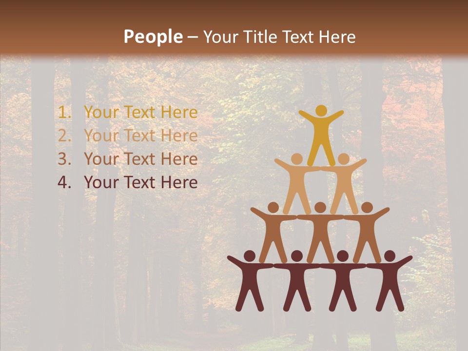 Hiking Peaceful October PowerPoint Template