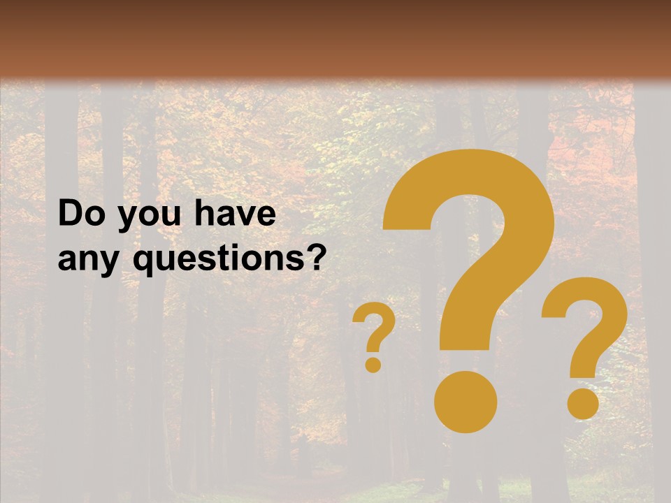 Hiking Peaceful October PowerPoint Template