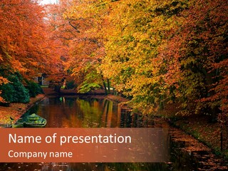 Foliage Golden Vista PowerPoint Template