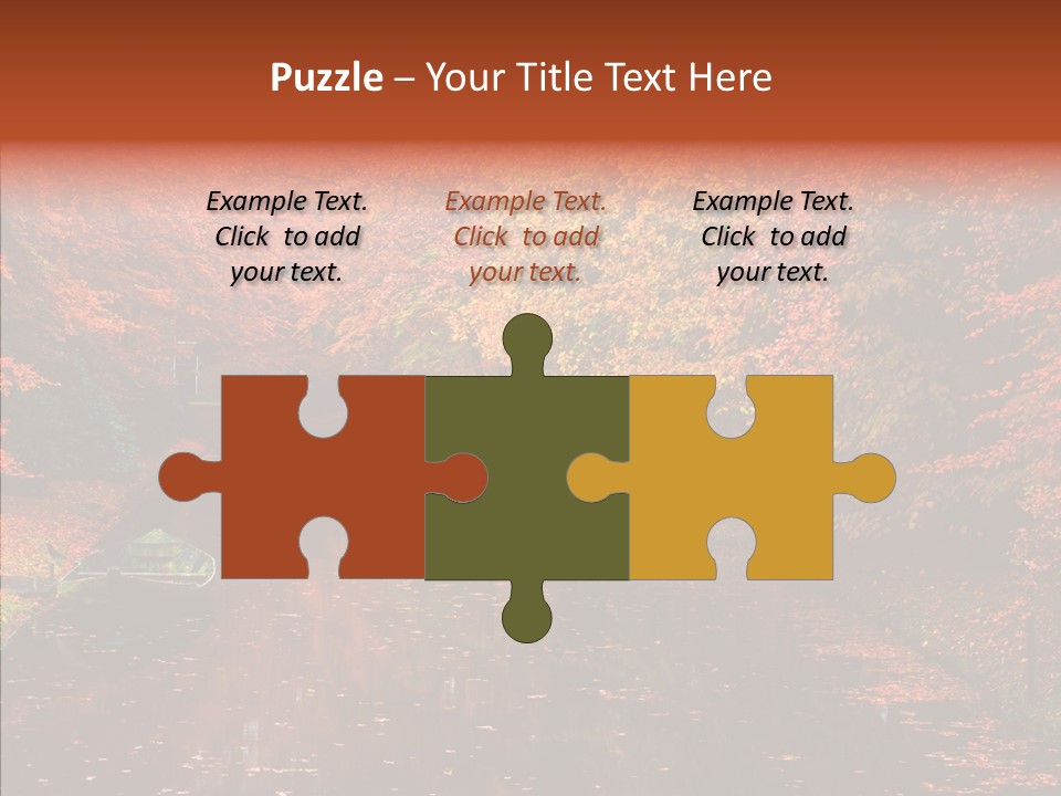 Foliage Golden Vista PowerPoint Template