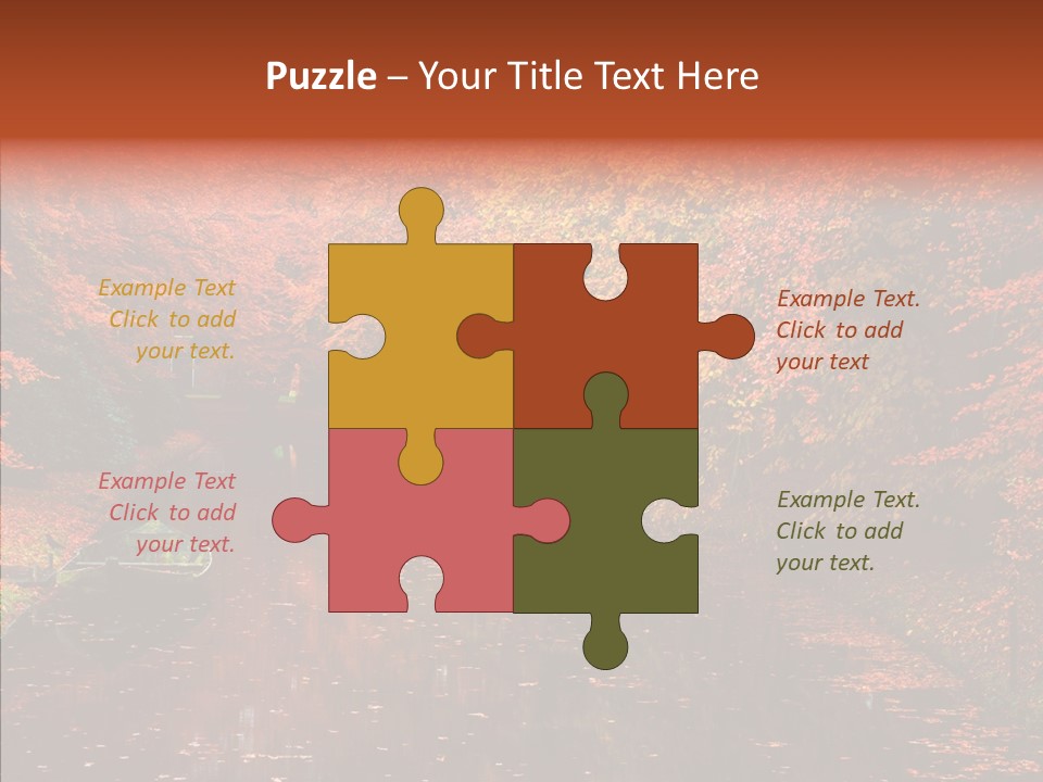 Foliage Golden Vista PowerPoint Template