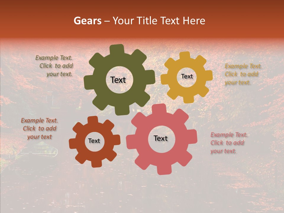 Foliage Golden Vista PowerPoint Template