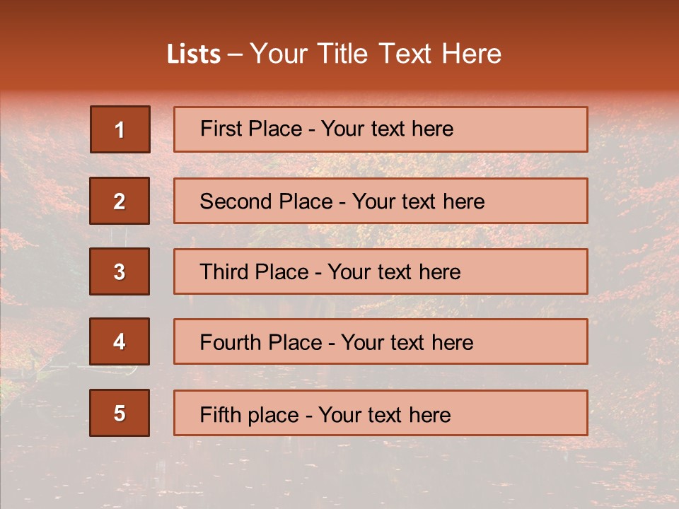 Foliage Golden Vista PowerPoint Template