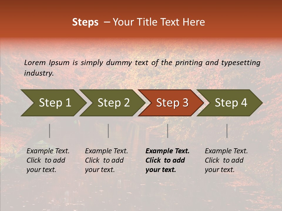 Foliage Golden Vista PowerPoint Template