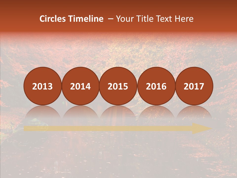 Foliage Golden Vista PowerPoint Template