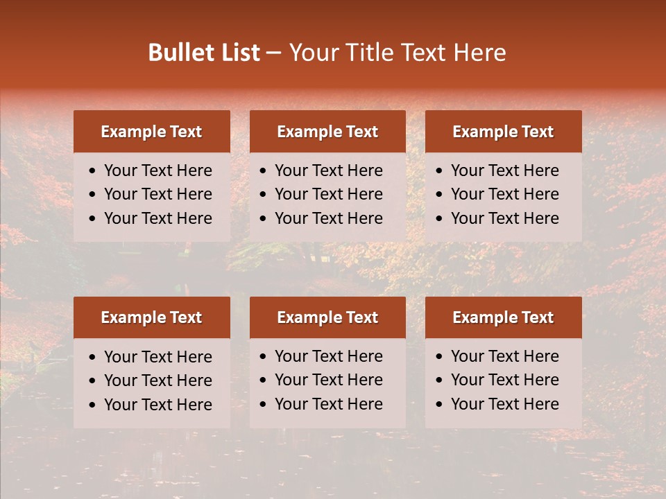 Foliage Golden Vista PowerPoint Template