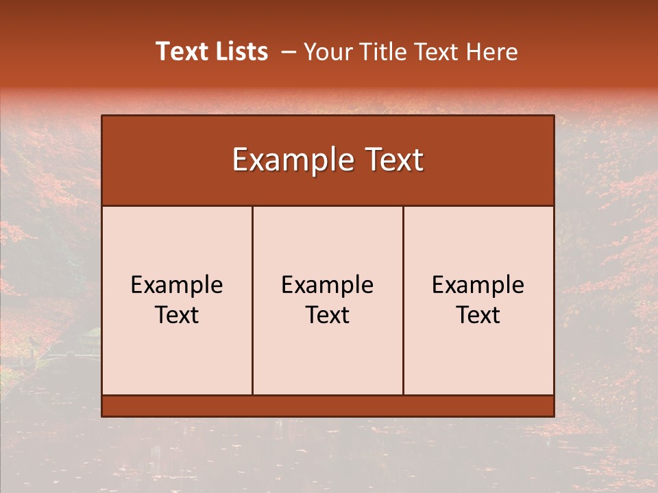 Foliage Golden Vista PowerPoint Template