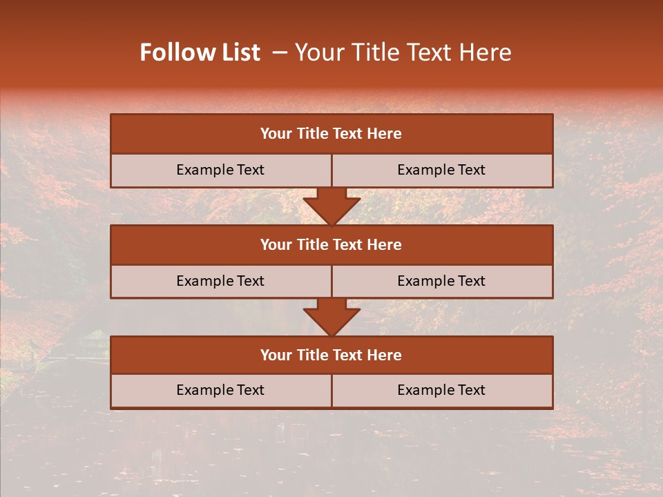 Foliage Golden Vista PowerPoint Template
