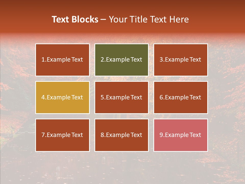 Foliage Golden Vista PowerPoint Template